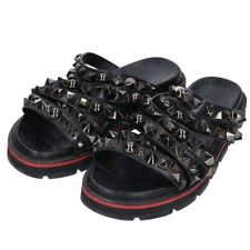 Christian Louboutin studded Leather Sandals Black Size 39 US About9 Women Good