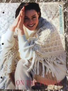 VINTAGE CREATIVE NEEDLES PATTERN ON THE FRINGE CROCHET PATTERN IN 4 PLY - Picture 1 of 3