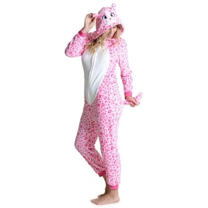Unisex Adult Animal Onesiee Pajamas Halloween Costume Panda Ladybug Unicorn - Picture 1 of 56