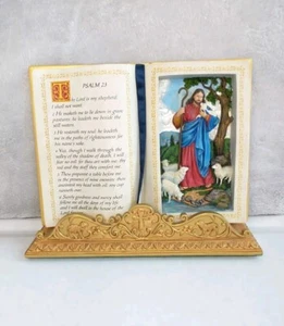 Danbury Mint Psalmen 23 Plakette Der Herr ist mein Hirte Wandbehang sehr selten - Bild 1 von 13