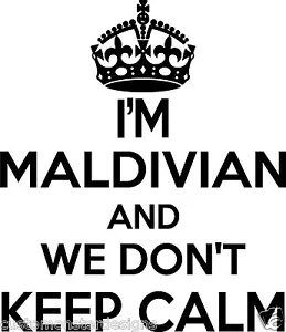 Maldivian Wall Sticker... 20 inches Tall We Don't Keep Calm Vinyl Wall Art - Picture 1 of 2