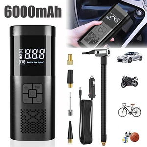 Car Air Tire Pump Inflator Wireless Compressor LED Digital Electric Portable 12V - Picture 1 of 11