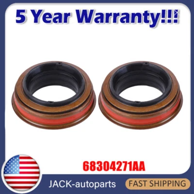 FOR JEEP WRANGLER 2013-2018 REF. 68304271AA 2-PACK AXLE SHAFT SEAL 2014 2015 NEW - Image 1 of 4