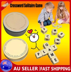 2025 Qless Dice Game with Twelve Dice Letters,The Crossword Solitaire Game KU - Picture 1 of 15