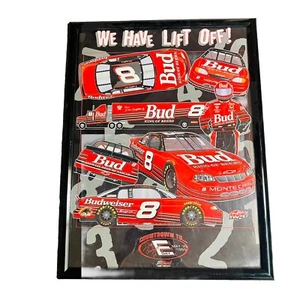 Vintage 1999 Dale Earnhardt Junior Budweiser Bud Nascar Poster We Have Lift Off! - Picture 1 of 7