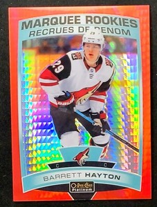 Barrett Hayton 2019-20 O-Pee-Chee Platinum #181 Marquee Rookies Red Prism /199