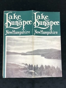 Vintage um 1937 Lake Sunapee New Hampshire Reisebroschüre mit Hotelpreisbeilage - Bild 1 von 6