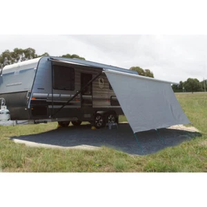 CARAVAN PRIVACY SCREEN 4870 X 1800 SUN SHADE CLOTH - SUIT 17" ROLL OUT AWNING - Picture 1 of 11