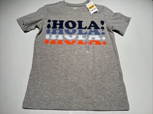 NWT Carter’s Size 8, Gray Hola Shirt - Picture 1 of 5