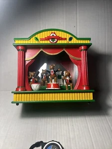 Vintage Wooden Ebeling & Reuss Musical Moving Animated Bears It’s A Small World - Picture 1 of 12