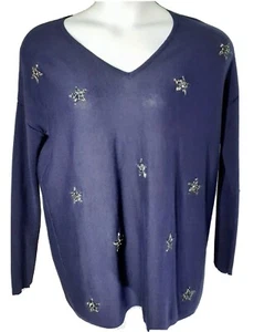 Suéter Soft Surroundings Mujer Talla S Túnica Sueños Estrellados Talla Grande - Imagen 1 de 6