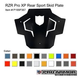 Pro Armor Sport Rear Bumper Skid Plate Only For Polaris 2020+ RZR PRO P199P367 - Picture 1 of 7