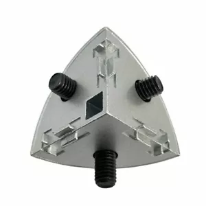 10x Eckverbinder rund 3-Weg Nut 8 40 Alu Profil 3D Eckwinkel Aluprofil Verbinder - Bild 1 von 3