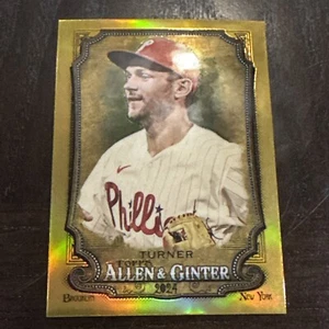 2024 Topps Allen & Ginter - Trea Turner refractor cromado dorado #42/50 Phillies - Imagen 1 de 4