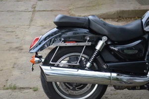 Supports de support sac de selle chrome Triumph Rocket 3 - Photo 1 sur 3