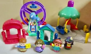 Fisher Price Little People Carnaval Circo Lote de 8 Piezas Noria Columpio (N) - Imagen 1 de 6