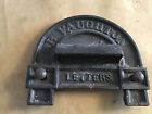 Original  Large Victorian Cast Iron Hooded Letter Box