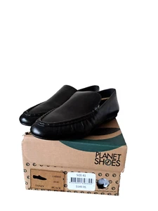 Planet Tanzy Shoes Womens Size 6.5 Black Leather Slip On Comfort Loafers Flats - Picture 1 of 9