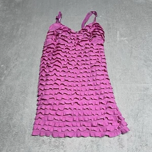 Bisou Bisou Intimates Michele Bohbot Babydoll Womens Medium Pink Ruffled - Picture 1 of 9