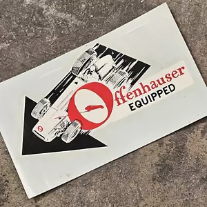 Calcomanía de agua original de colección OFFENHAUSER Hot Rod Indy coche de carreras auto carreras Offy - Imagen 1 de 7