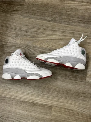 Size 4.5 (GS) - Jordan 13 Retro Mid White Wolf Grey 2023 - Image 1 of 4