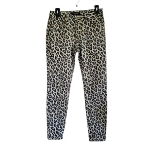 Jeans Judy blu animalier stampa leopardata taglia 5/27 skinny fit elasticizzato lunghezza caviglia - Foto 1 di 10