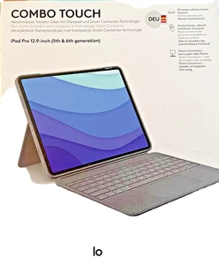 Logitech Combo Touch Tastatur Case für 12,9" iPad Pro (5th & 6th generation) - Bild 1 von 4
