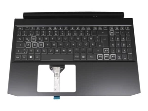 Acer 6BQBCN2014 Original Tastatur inkl. Topcase DE (deutsch) schwarz/weiß/schwar - Afbeelding 1 van 5