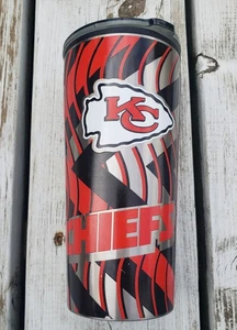 NFL Kansas City Chiefs 20 oz Insulated Tumbler w/ Lid for Hot Cold KC Football - Picture 1 of 5