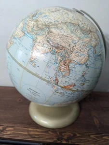 Rand McNally 12" Globo Mondo Politico Rilievo Rilievo Mappa Cartografia Dettagliata - Foto 1 di 9