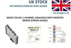 Wago 750-491 1-channel analogue input resistor bridge (strain gauge) - Picture 1 of 8