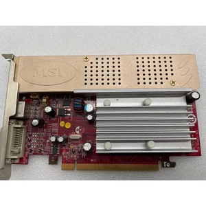 MSI Radeon X1550 128MB PCI-E Graphics Card RX1550-TD256EH Red - Picture 1 of 6