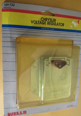 NOS Wells - VR1733 or VR733BP - Chrysler Voltage Regulator 1970's 1980's MOPAR - Image 1 of 3