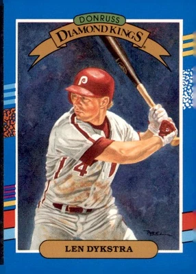 1991 Donruss #7b Len Dykstra - Image 1 of 2