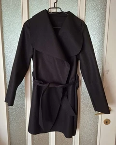Damenmantel Wickelmantel leicht schwarz Gr. ca. 36 - Bild 1 von 3