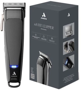 Andis reVITE Barber Cord/Cordless Hair Clipper-Black - Picture 1 of 3
