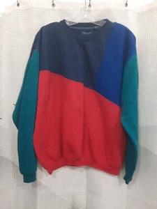 Town Craft Men's Multi Color Long Sleeve Crew Polyester Mix Sweatshirt - Picture 1 of 6