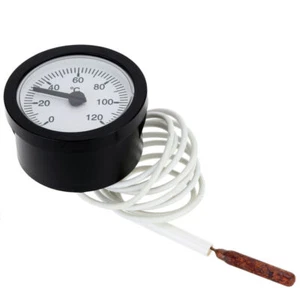 Thermometer Capillary Temperature Gauge Sensor 0-120°C Water Liquid 2.6" Dia - Picture 1 of 5