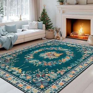 6x9 Washable Area Rug for Living Room Bedroom Office Nursery, Soft Butterfly ... - Picture 1 of 9