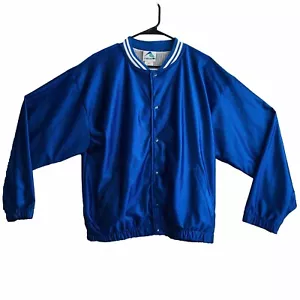 NWT VTG Augusta Sportswear Men's Blue Snap Jacket Size M(24x25), Mesh Lining USA - Picture 1 of 14