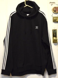 Men's-Adidas-3-Stripes Hoody-Tracksuit-Jacket-Pants-Sweatsuit-Cotton-2XL-XXL-NWT - Picture 1 of 8
