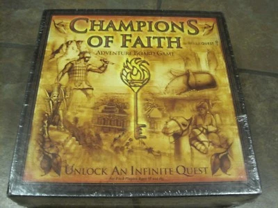 CHAMPIONS OF FAITH ~ ADVENTURE BOARD GAME BY BIBLEQUEST, NEW AND SEALED - Image 1 of 2