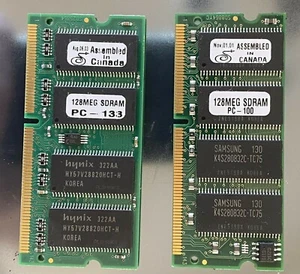 PC-133 128Mb SDRAM 133MHz SODIM Memory - Picture 1 of 3