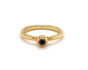 Tiffany & Co. Paloma Picasso Blue Sapphire 18k Yellow Gold Ring - Size 6 - Picture 1 of 5