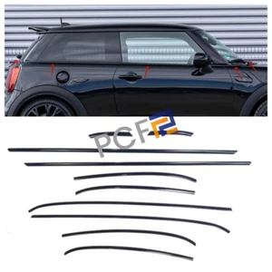 For Mini Cooper F56 2-Door 2014-2024 Glossy Black Door Window Sill Trim Cover - Picture 1 of 11