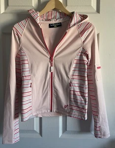 TURTLES & TEES Girls Long Sleeve Full Zip Hoodie Jacket Pink Pockets L 10-12 - Picture 1 of 12