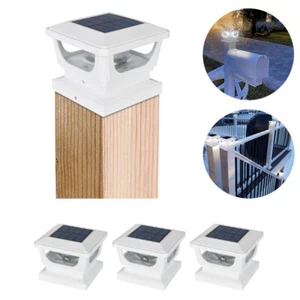 Postes solares luces de cerca al aire libre para tapa cuadrada 3x3 4x4 pulgadas postes de madera - Imagen 1 de 24