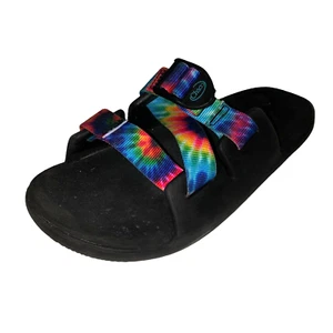 Chaco Chillos Niños Talla 4 Arco Iris Tie Dye Sin Cordones Deportes Aire Libre Sandalias Zapatos - Imagen 1 de 9