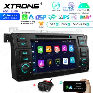 DVR+ Android 14 8-Core Car Stereo GPS Navi DVD Radio 4G LTE WIFI For BMW E46 M3 - Picture 1 of 15