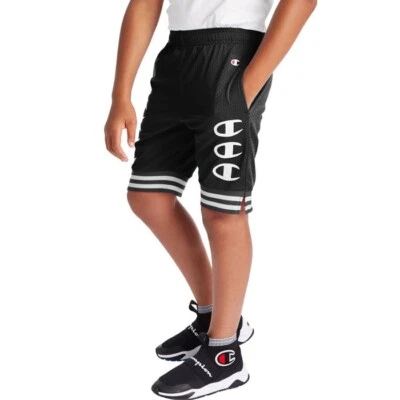 Champion Life Mesh Youth Boys  Rec Basketball Shorts Black Triple C Size Small - Image 1 of 3